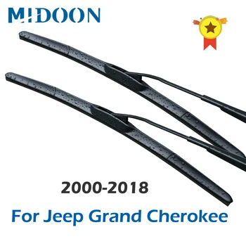 MIDOON Hibrid Lamele Ștergătoarelor pentru Jeep Grand Cherokee se Potrivesc Cârlig Brațele Model An Din 2000 până în 2018