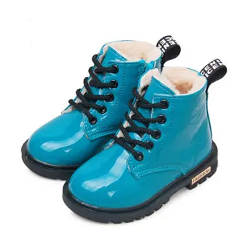 2020 Noi De Iarna Pentru Copii Cizme De Zapada Din Piele Pu Impermeabil Copii Cizme De Catifea Martin Cizme Fete Baieti Pantofi Casual Adidași De Moda