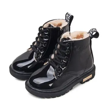 2020 Noi De Iarna Pentru Copii Cizme De Zapada Din Piele Pu Impermeabil Copii Cizme De Catifea Martin Cizme Fete Baieti Pantofi Casual Adidași De Moda