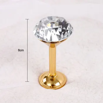 2 buc de Culoare de Aur cu Diamante Perdea Draperie Tiebacks Ușa de Perete Ciucure Cârlige de Cristal Perete Cortina Cârlig