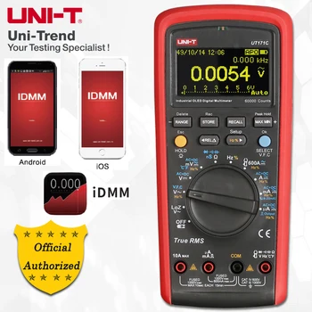 UNITATEA UT171A/UT171B/UT171C Industriale True RMS Multimetre Digitale; VFC de Măsurare, USB/Bluetooth Comunicare