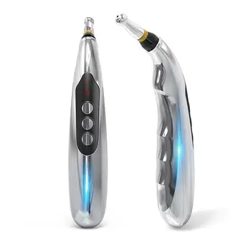 2 Capete de Masaj Electric Acupunctura Pen Meridianele Terapie Vindeca Masaj Pen USB de Încărcare Meridian Energie Pen Relief Durere