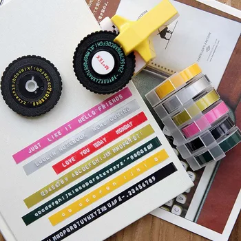 Mini Relief 3D Printer DIY de Mână Label Maker Manual Caseta Manual masina de Scris Litere Mașină cu 5pcs PVC Eticheta Casete