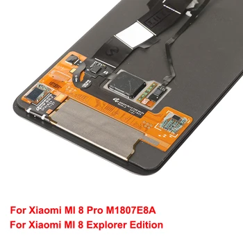 Ecran Amoled Pentru Xiaomi MI 8 Pro M1807E8A Ecran Tactil LCD de Amprente Nici un Pixel Mort pe Ecran Pentru Xiaomi MI8 Explorer Edition