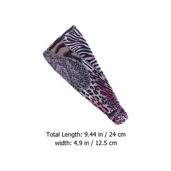 6pc Leopard Elastic Confortabil Yoga Benzile de Păr Non-Alunecare de Fitness Păr Cerc de Sport în aer liber Elastic Hairband Headwrap Accesorii