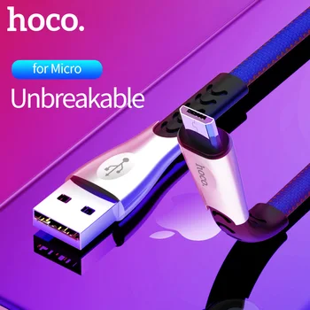HOCO Cablu Micro USB 2.4-Un Nailon de Încărcare Rapidă Cablu de Date USB pentru Samsung, Xiaomi, LG Tableta Android Telefon Mobil USB de Încărcare Cablu