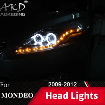 Lampă de cap Pentru Auto Ford Mondeo 2009-2012 Fuziune Faruri de Ceata Lumini de Zi de Funcționare Lumina DRL H7 LED Bi Xenon Bec Accesorii Auto