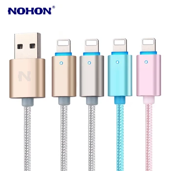 NOHON 1,5 M Date USB Cablu de Încărcare Pentru iPhone XS Max XR X Smart LED Cabluri USB pentru iPhone 5 5S 6 6S 7 8 Plus iPad mini 2 3