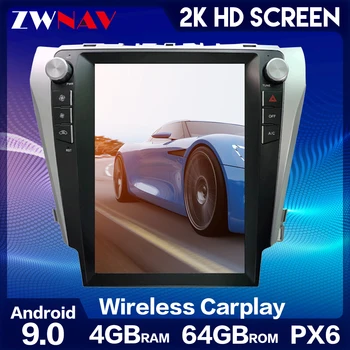 ZWNAV 64GB Tesla Stil Player Multimedia Android 9 ecran Vertical GPS pentru Toyota Camry 2012-2017 Navigare GPS Player