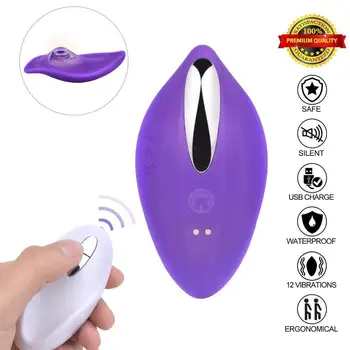 Liniște Pantalon Vibrator Telecomanda Wireless Portabil Stimulator Clitoridian Invizibil Vibratoare Ou jucarii Sexuale pentru Femei vagin magazin