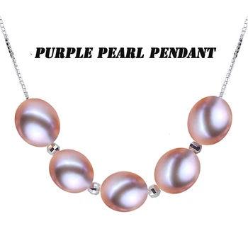 Natural de apă dulce pearl pandantiv femei,argint 925 pandantiv cu perla bijuterii romantic cadou de ziua de calitate superioară