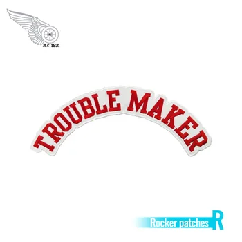 Producator de probleme Rocker personalizate motociclist patch-uri pinup DIY orice dimensiune rece patch haine de aplicare etichete pentru jacheta