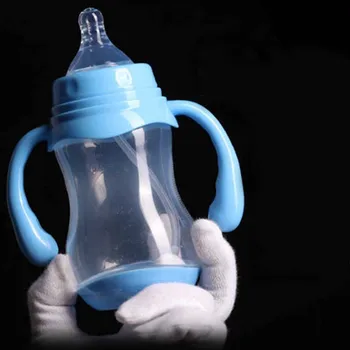 180/240/320ML Largă BPA Free Copilul de asistenta Medicala Sticla Sugari Biberoane biberon mamadeira Anti-Colici, cu Senzor Temperatura