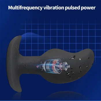 Electro Soc Anal Plug Vibrator de Control de la Distanță Dildo Vibrator E-stim G-spot Bărbați Masaj de Prostata Big Butt Plug Vibrator Sex Toy