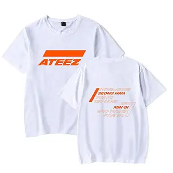 Mainlead Kpop Casual Tricou pentru ATEEZ Fani Activi Tipărite Culoare Solidă Maneca Scurta