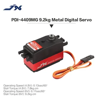 JX PDI-4409MG Piese Metal Gear Digital Servo 4.8-6V 9.2 kg Cuplu Mare 0.11 sec/60' cu carcasă din Aluminiu pentru 1/8 RC Model de Masina buna