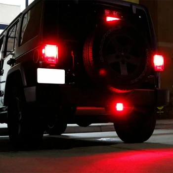 2 Inch Trailer Camion cu Cârlig de Remorcare Receptor Acoperi Afumat Obiectiv 15 LED Lumina de Frână