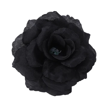20 Buc Trandafir Negru de Mătase Artificială de Flori Petrecere Nunta Casa, Birou, Gradina Decor DIY