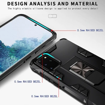 Rezistent la șocuri de Caz Pentru Samsung Galaxy M21 M31 M30S M11 Anti-Șoc Magnet Caz de Metal de Impact a Barei de protecție Acoperă Pentru Samsung M 21 31 30 de ani