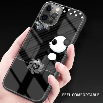 De lux Sticlă Telefon Caz Pentru iPhone 11 Pro Max 12 Mini 7 8 X XR XS 6 6S Plus SE 2020 Capa Acoperi Shell Panda Drăguț Desene animate Coque