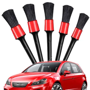 5Pcs Auto Detaliază Perie de Fibre Auto Interior Curat de Praf Kituri Auto Detaliu Instrumente de Curățare