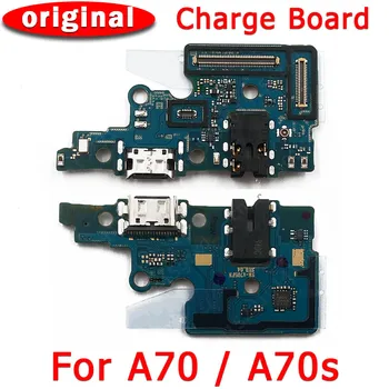 Original Taxa de Bord Pentru Samsung Galaxy A70 portul de încărcare Pentru A70s mufă USB PCB Conector Dock Flex Înlocuire piese de Schimb