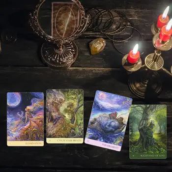 Original Naturii Șoapte Oracle Carduri englezesc Complet Tarot Carti de Joc Cu engleză Broșură de Instrucțiuni de Tarot, Jocuri de societate