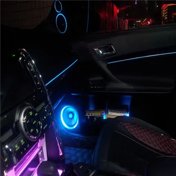 JingXiangFeng 2.3 mm 2meter flexibil lumina de neon glow el salon de sârmă plat benzi cu led-uri pentru interior auto lumini cu Controler