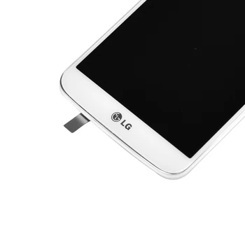Pentru LG G2 D802 Display LCD Touch screen + Digitizer Asamblare cu cadru Negru și alb lcd transport gratuit