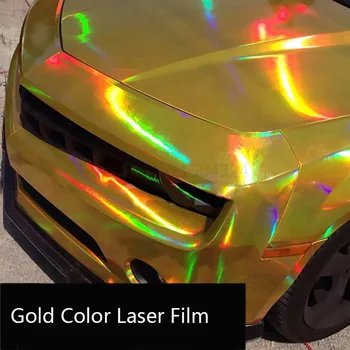 30*100cm Laser Placare de Vinil Holografic Auto Folie de Film Curcubeu caroserie Decor Crom Foaie Autocolant Decal Auto-styling