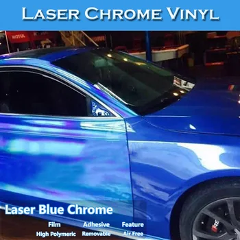 30*100cm Laser Placare de Vinil Holografic Auto Folie de Film Curcubeu caroserie Decor Crom Foaie Autocolant Decal Auto-styling