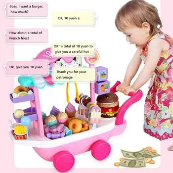 36 Buc Bomboane Coș Set de Jucării Pretinde Joc de Mini pentru Copii inghetata de Casa din Plastic Juca Cadouri Amuzante Simulare DIY