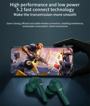 CUFOK TWS Căști Bluetooth Adevărat Pavilioane Wireless rezistent la apa HIFI Bass În Ureche Căști Sport Anulare a Zgomotului Gamer Cască