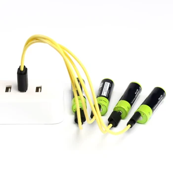 4 In1 Micro-USB Cablu de Încărcare pentru Znter AA AAA 18650 Baterie Reîncărcabilă C D Dimensiuni Micro-USB Baterie Reîncărcabilă