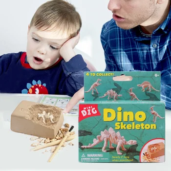 1 Set de Șase Mici Excavare Dinozaur Jucărie Amuzant Săpat de Simulare Jucărie DIY Săpat Jucărie Devreme Jucărie de Învățământ pentru copii pentru Copii