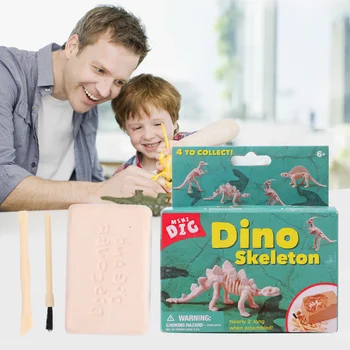 1 Set de Șase Mici Excavare Dinozaur Jucărie Amuzant Săpat de Simulare Jucărie DIY Săpat Jucărie Devreme Jucărie de Învățământ pentru copii pentru Copii