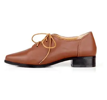 Dousin Pârtie de Moda de Calitate Dantela Sus Pantofi Oxford Pentru Femei Cizme Plate Pentru Femei Pantofi N74125639 pantofi de femeie 35-39