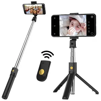 2 In 1 Wireless Mini Extensibila Monopod Selfie Stick Universal Trepied Integrat Multi-Funcția De Difuzare În Direct A Suportului