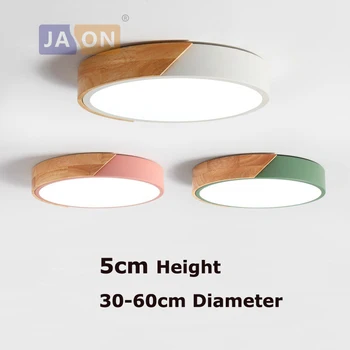 LED-uri Moderne, Fier de Acril Colorate Rotunde 5cm Super-Subțire Candelabru de Iluminat cu LED-uri Lampa cu LED-uri de Lumină Pentru Hol Dormitor