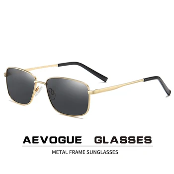 AEVOGUE 2020 Nou ochelari de Soare Barbati Pătrat Retro Polarizate Cadru Metalic Design de Brand ochelari de Soare UV400 AE0846