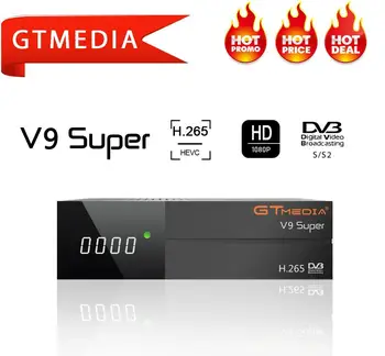 GTmedia V9 Super TV prin Satelit Receptor 1080P FHD DVB-S2 Actualizat GTmedia V8 Nova Decodor Receptor Alimentat de la Freesat V8 Super