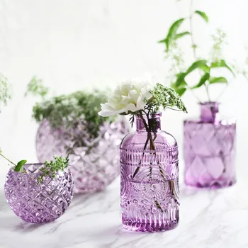Transparent Masă Vaza De Sticla Mini Crystal Hidroponice Recipient Terariu Plante Ghiveci Biroul De Acasă Decorare Nunta