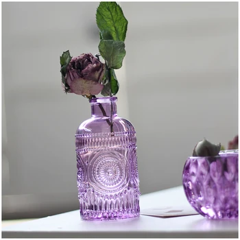 Transparent Masă Vaza De Sticla Mini Crystal Hidroponice Recipient Terariu Plante Ghiveci Biroul De Acasă Decorare Nunta
