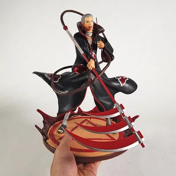 Naruto Akatsuki lui hidan cu Coasa Statuie din PVC Model de Jucarie de Colectie Figurals