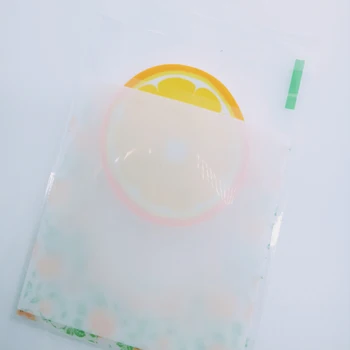 100buc/lot 7*7cm Kawaii Flori Cookie ambalaje bomboane de culoare auto-adezive, pungi de plastic pentru biscuiti gustare pachet de copt