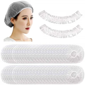 100buc Impermeabil din Plastic Capac de Duș Pentru Femei Păr Lung Praf de Unică folosință de Colorare a Părului Capac de Unică folosință Duș Capace de Colorare a Părului