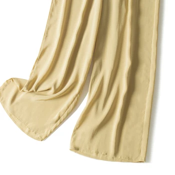 SUYADREAM Solid Silk Pantaloni Joggers Femei Reale Crep de Mătase de Înaltă Talie Pantaloni Lungi de Vară 2020 Birou Doamnă Elegant Pantaloni