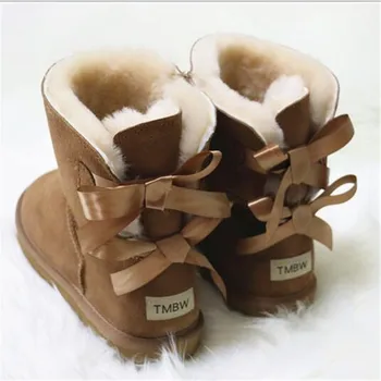 Blana Naturala Pantofi Femei Clasic rezistent la apa Genuine piele de Vacă din Piele Cizme de Zapada pentru femei Cizme pentru Femei Cizme de Iarna Cald pentru Femei Pantofi