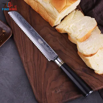 FINDKING 5PCS Vârf Cuțit de Bucătărie Seturi VG10 Oțel Damasc Chef Santoku Cutite Inox cu lama Octangle cuțit cu Mâner Bucătari