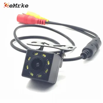 EEMRKE Universal 8 LED-uri Auto HD Camera CCD Viziune de Noapte Auto retrovizoare cu Camera 170 Unghi Larg de Rezervă Parcare Vehicul Camera